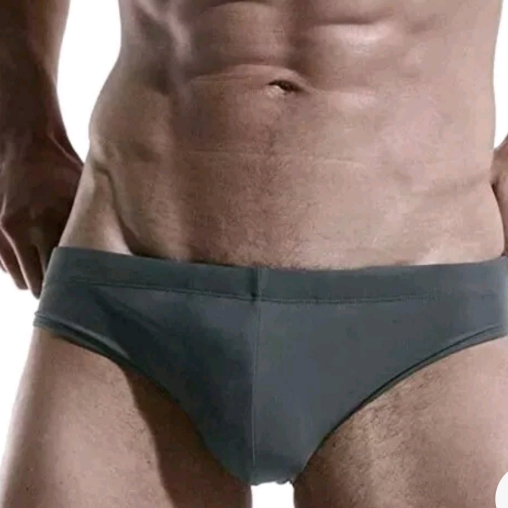 AIMPACT Mens Large Swim Briefs Sexy Surf Bathing Suit Bikini Swimsuit Dark